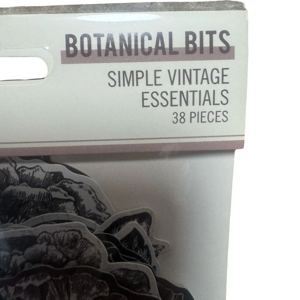 Simple Stories Vintage Essentials Sticker Ephemera Bundle OS Neutral  Scrapbook
